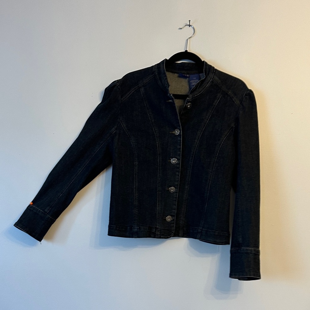 Elegant Black Denim Jacket for Women